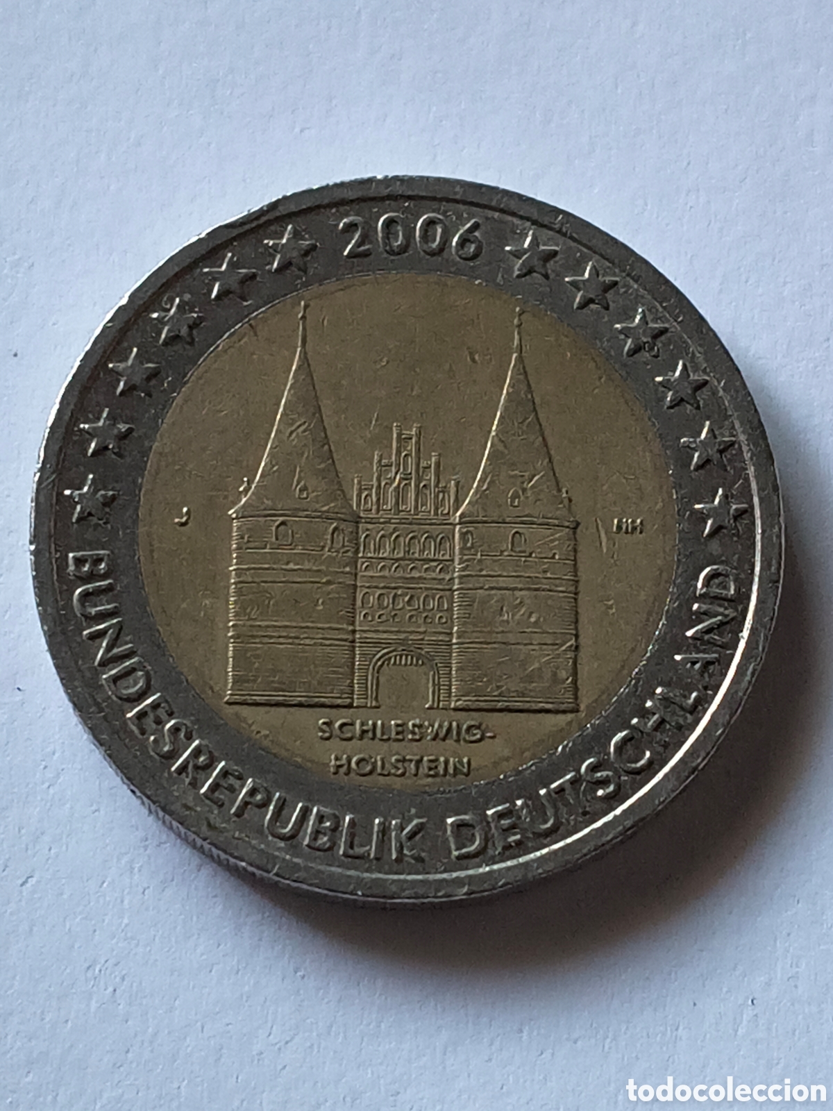 Euros: Moneda Alemania 2006 2 &euro; euros conmemorativos Schleswig-Holstein. CECA J