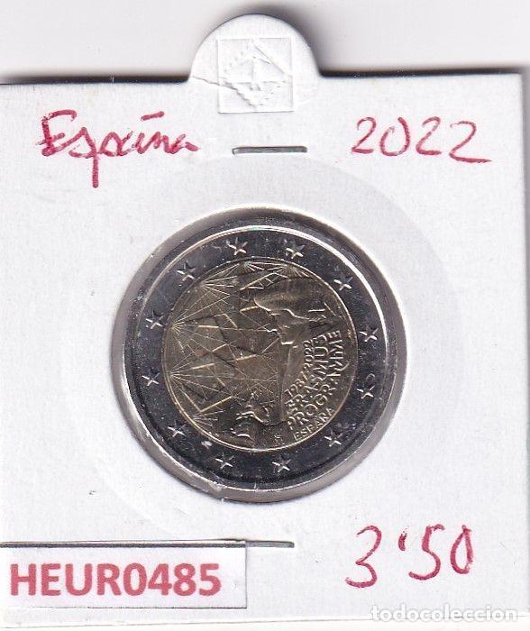 Euros: HEUR0485 MONEDA ESPA&Ntilde;A 2 EUROS 2022 (Programa Erasmus)
