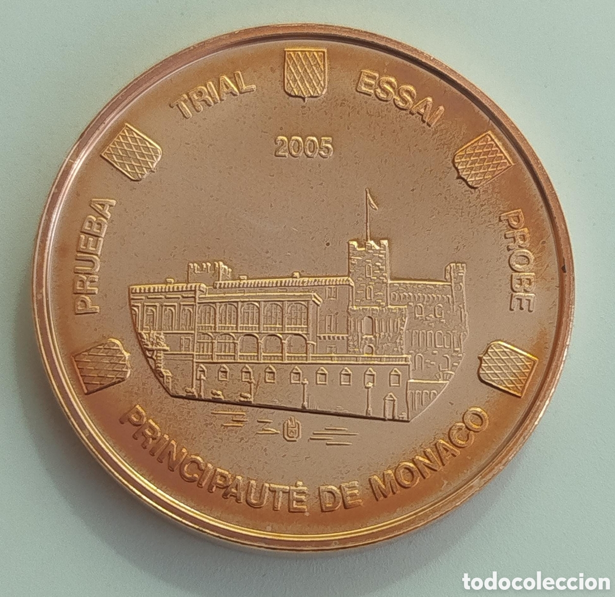 Euros: Moneda 5 C&eacute;ntimos Euro Prueba M&oacute;naco 2005