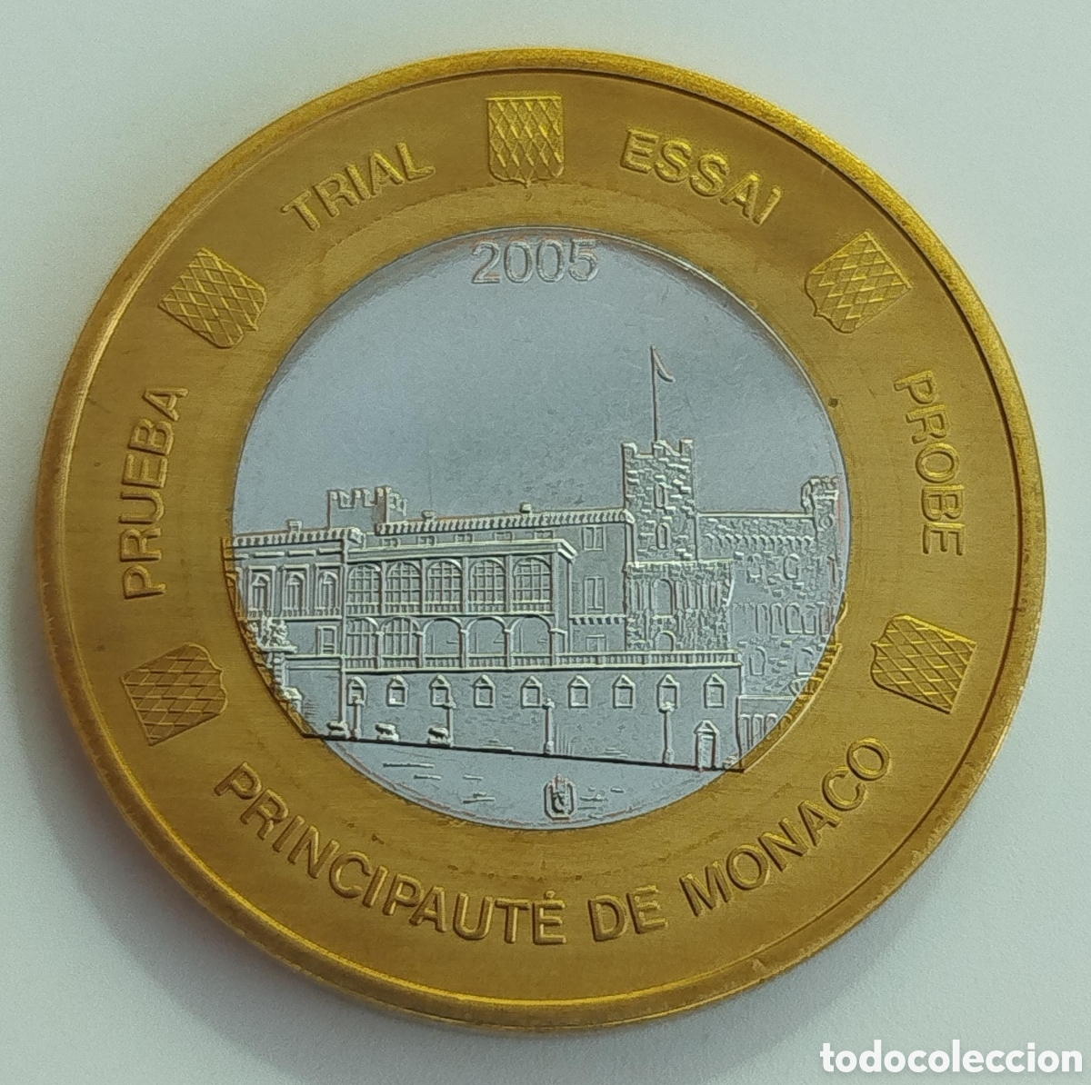 Euros: Moneda 1 Euro Prueba M&oacute;naco 2005 Specimen