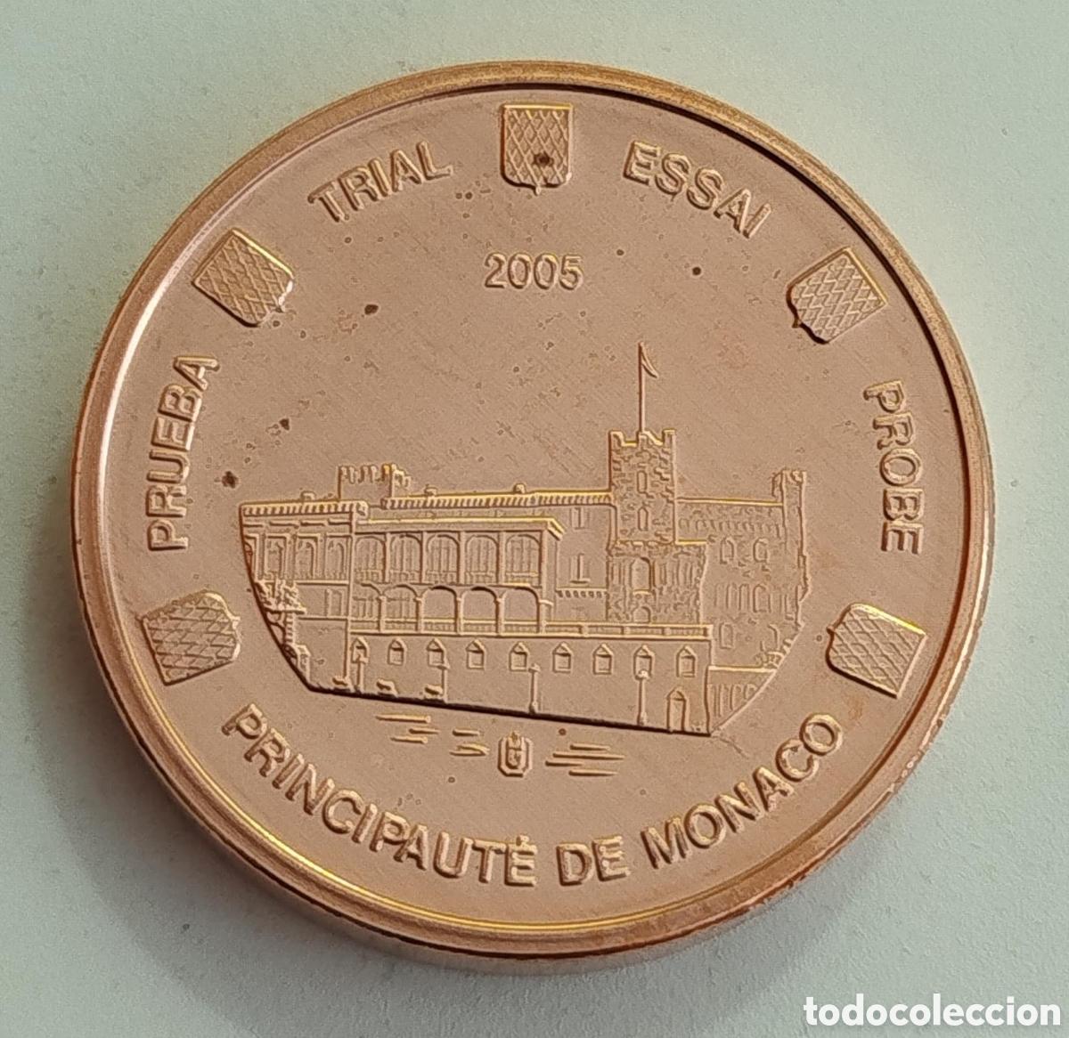 Euros: Moneda 1 C&eacute;ntimo Euro Prueba M&oacute;naco 2005