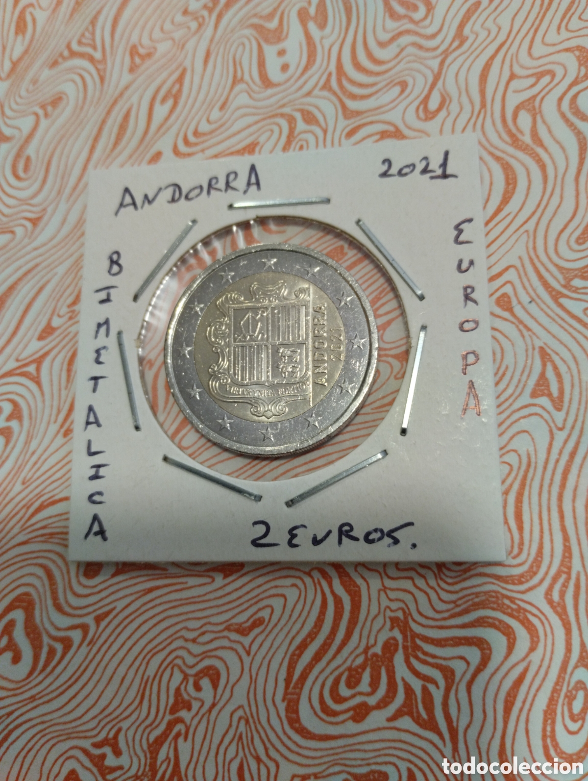 Euros: Moneda 2 euros Andorra a&ntilde;o 2021 ebc encartonada