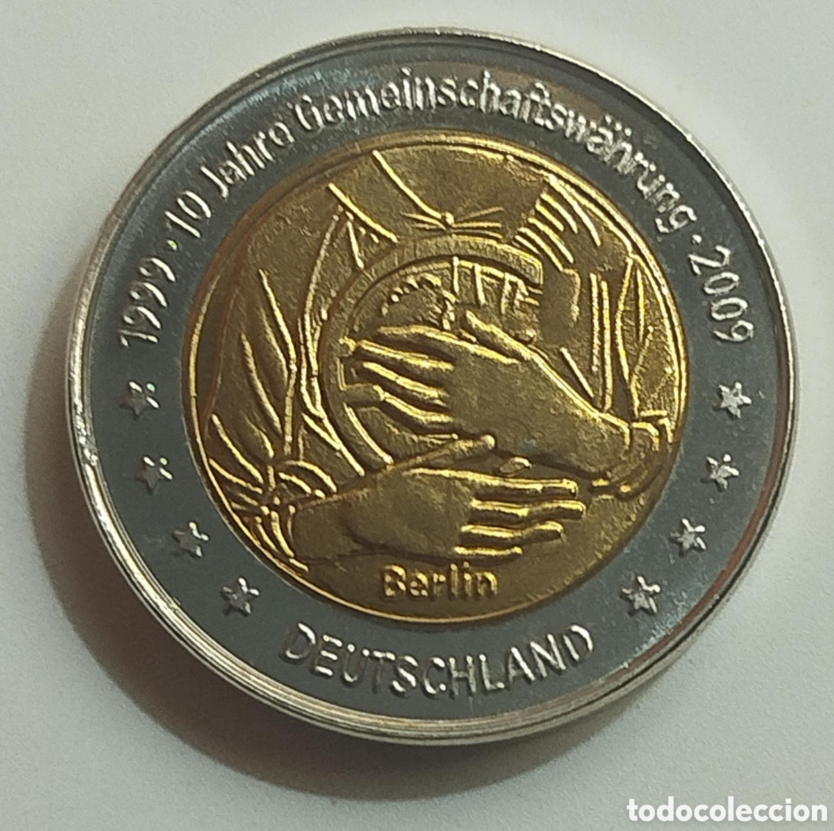Euros: Moneda 2&euro; Euros Prueba Specimen Alemania 2009 Berl&iacute;n