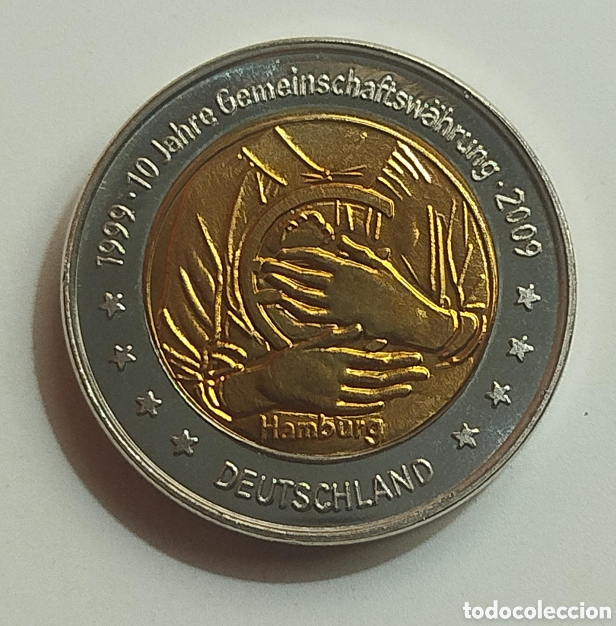 Euros: Moneda 2&euro; Euros Prueba Specimen Alemania 2009 Hamburgo