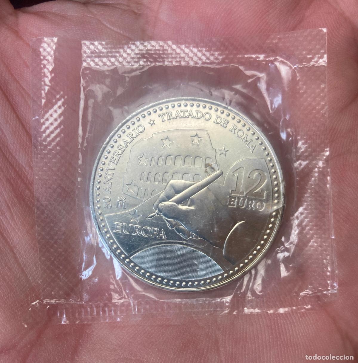 Euros: MONEDA PLATA - 30 ANIVERSARIO DEL TRATADO DE ROMA - EUROPA 2007 - 12 EUROS - SIN CIRCULAR