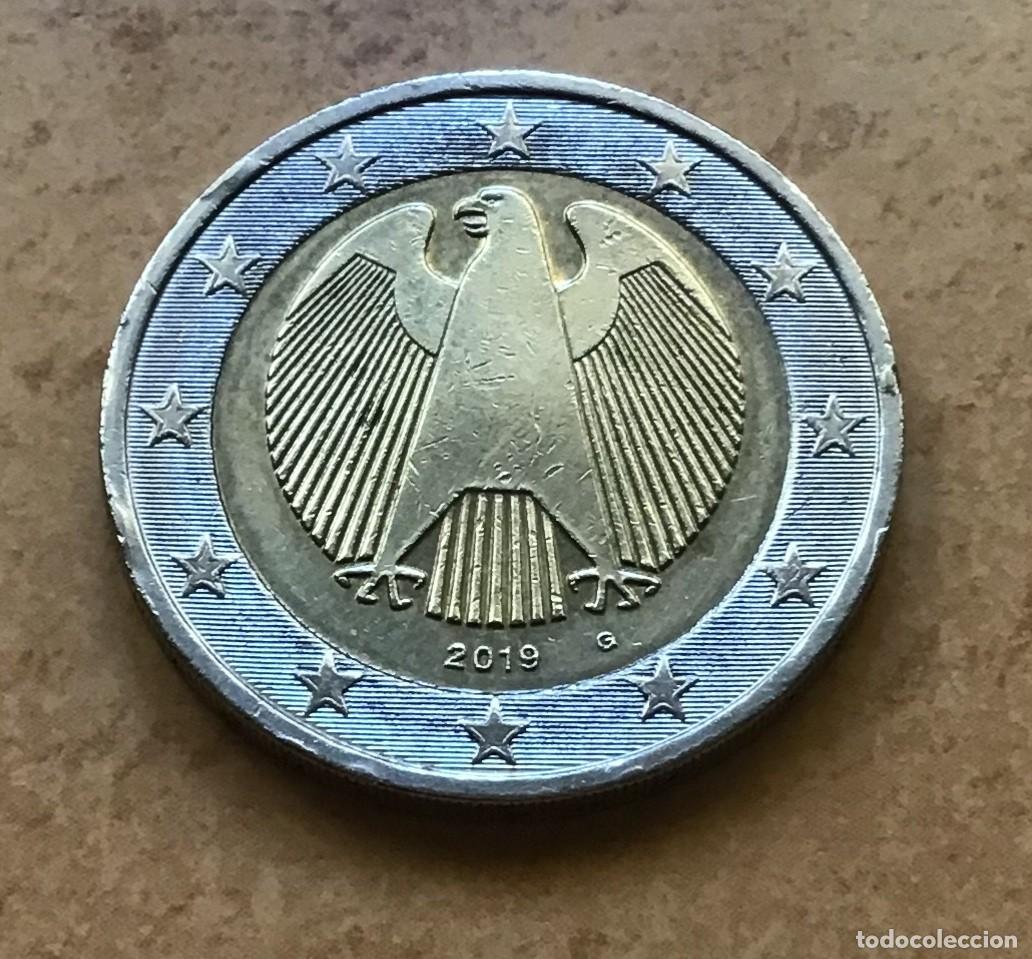 Euros: 2 euros de Alemania. A&ntilde;o 2019 ceca G