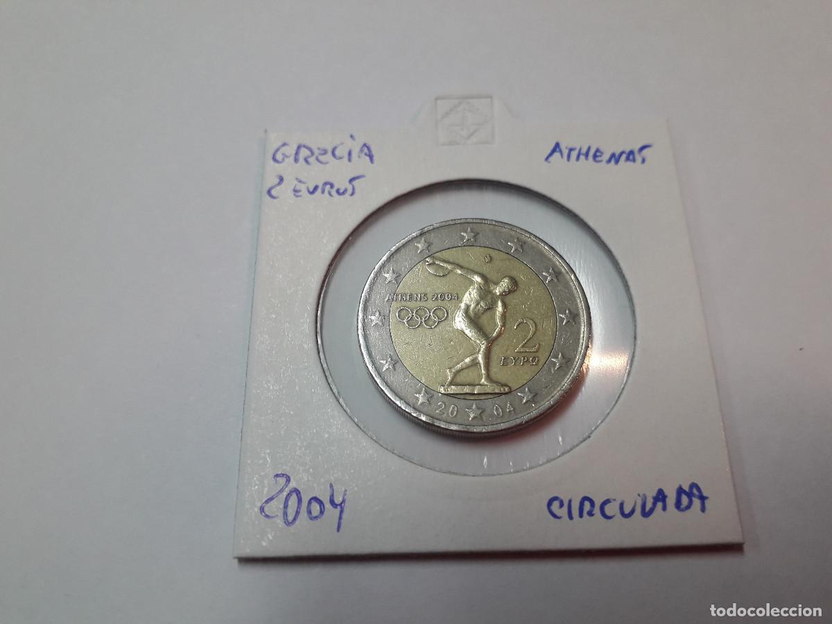 Euros: 003790NUM-X0032-Grecia- 2 &euro; -2004 - athenas - encartonada