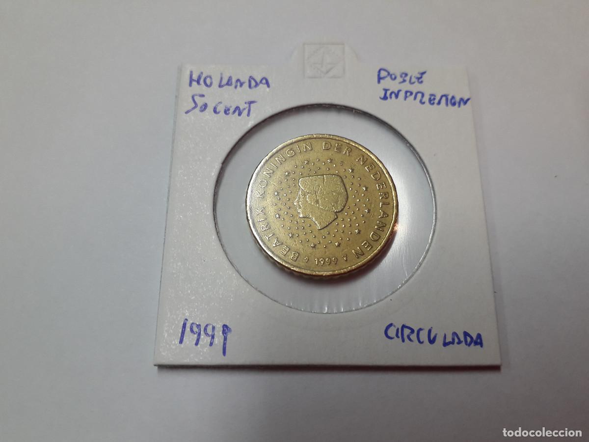 Euros: 003792NUM-X0034-Paises bajos - 50 cent &euro; -1999 - doble impresi&oacute;n cara comun - encartonada