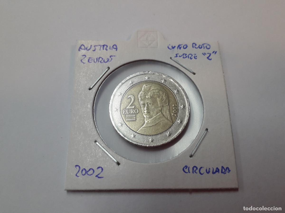Euros: 003793NUM-X0035-Austria - 2 &euro; -2002 - Cu&ntilde;o roto sobre 2 - encartonada