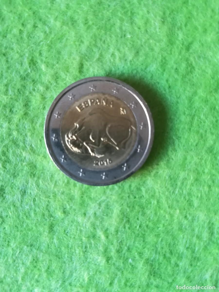 Euros: Moneda antigua 2 euros Espa&ntilde;a cuevas de Altamira 2015