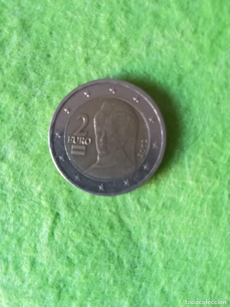 Euros: Moneda antigua 2 euros Austria Bertha von Suttner 2002