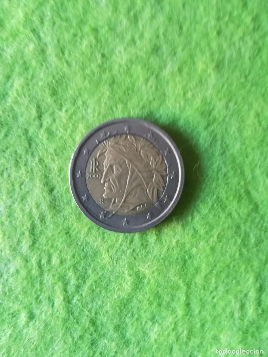 Euros: Moneda antigua 2 euros Italia Dante Alighieri 2002