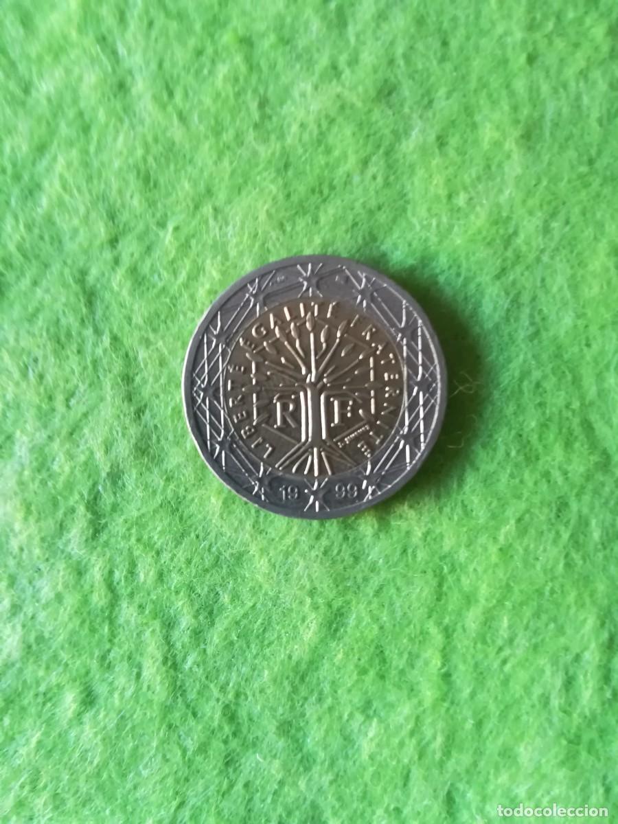Euros: Moneda antigua 2 euros Francia arbol de la vida 1999