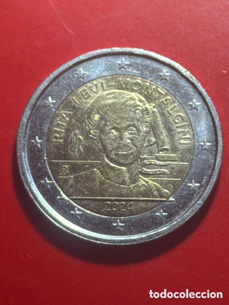 Euros: 2 euros Rita Montalcini 2024 Italia | Moneda Conmemorativa