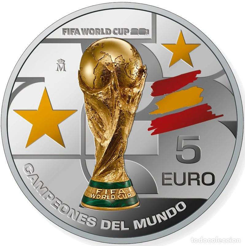 Euros: 5 euros plata ESPA&Ntilde;A 2026 - CAMPEONES DEL MUNDO FUTBOL DE LA FIFA