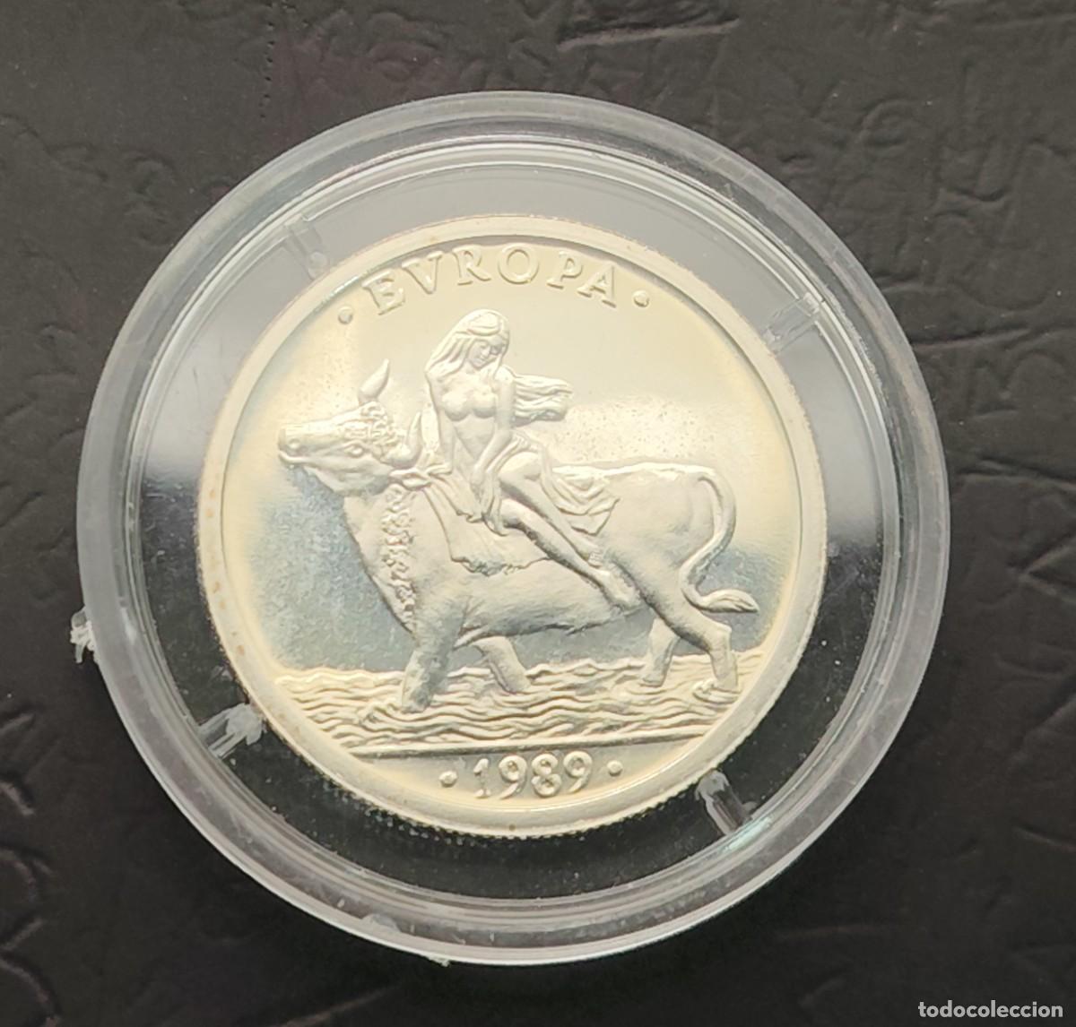 Euros: ESPA&Ntilde;A A&Ntilde;O 1989 1 ECU PLATA (925)