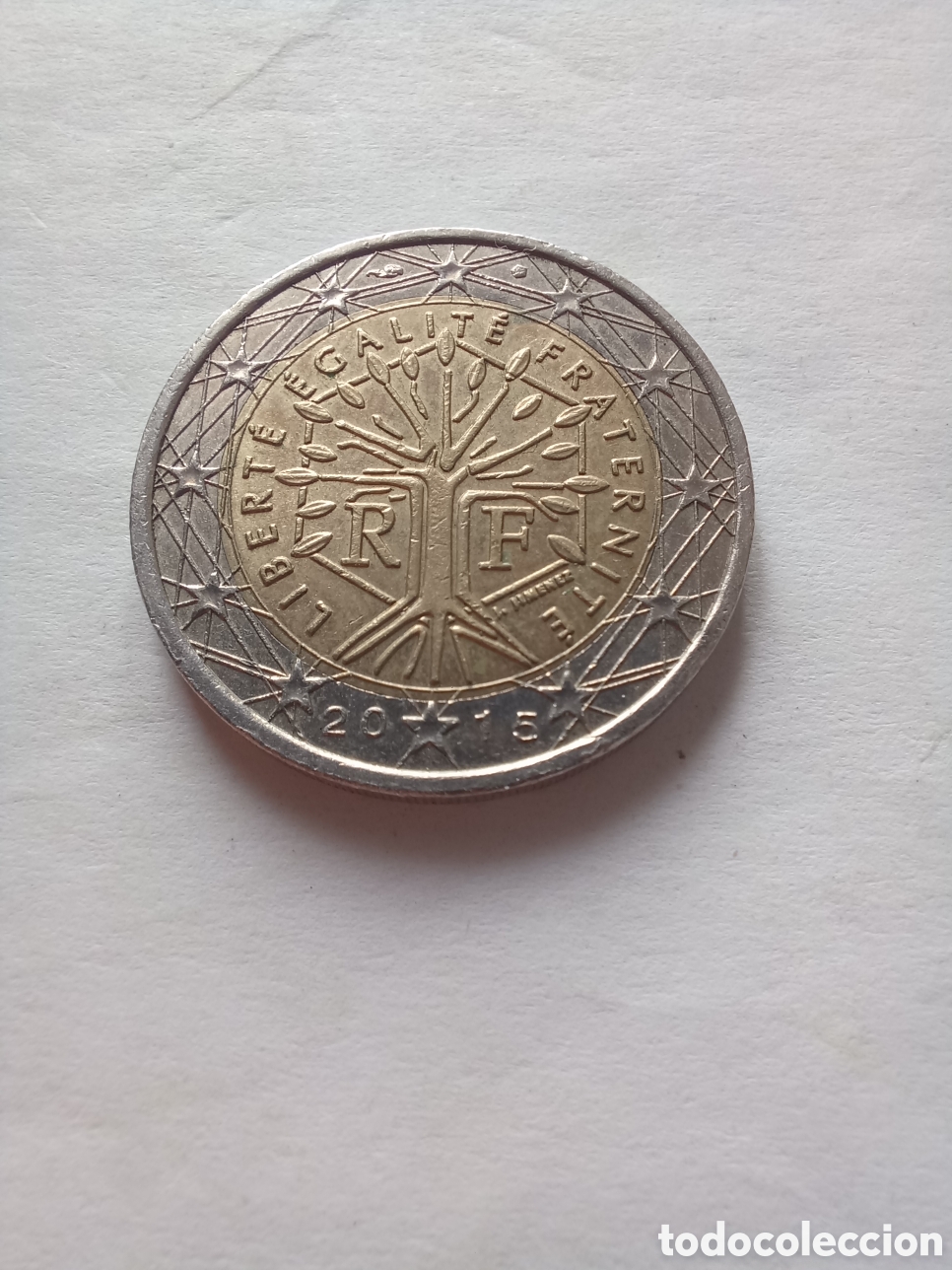 Euros: MONEDA 2 EUROS FRANCIA - A&Ntilde;O 2015 (ALEGOR&Iacute;A DE LA REP&Uacute;BLICA)