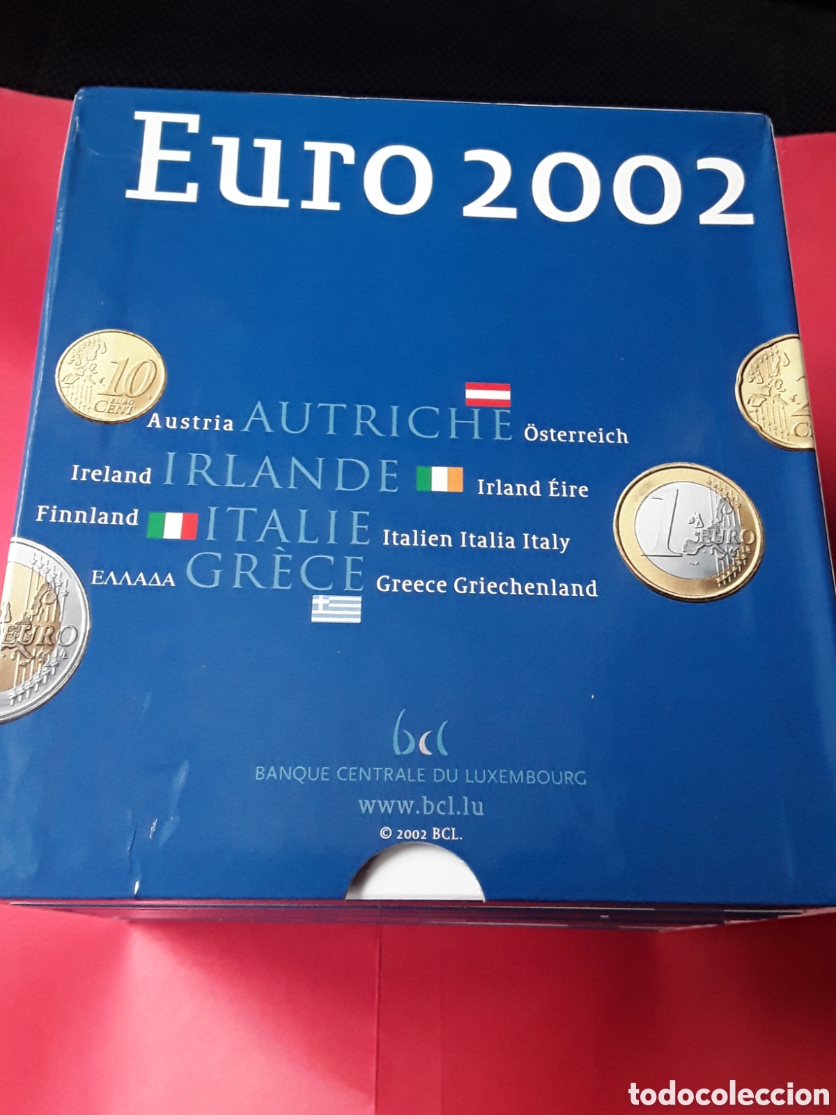 Euros: EUROSET 2002 BOX BANCO CENTRAL LUXEMBURGO. 12 PAISES EURO