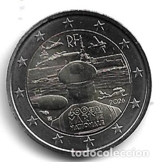 Euros: FRANCIA 2026. MONEDA DE 2 EUROS DEDICADA A LA ARMADA FRANCESA. MARINA NACIONAL. SIN CIRCULAR.