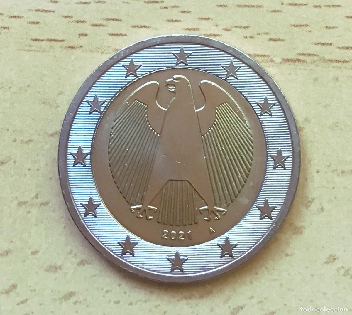 Euros: 2 euros de Alemania. A&ntilde;o 2021 ceca A