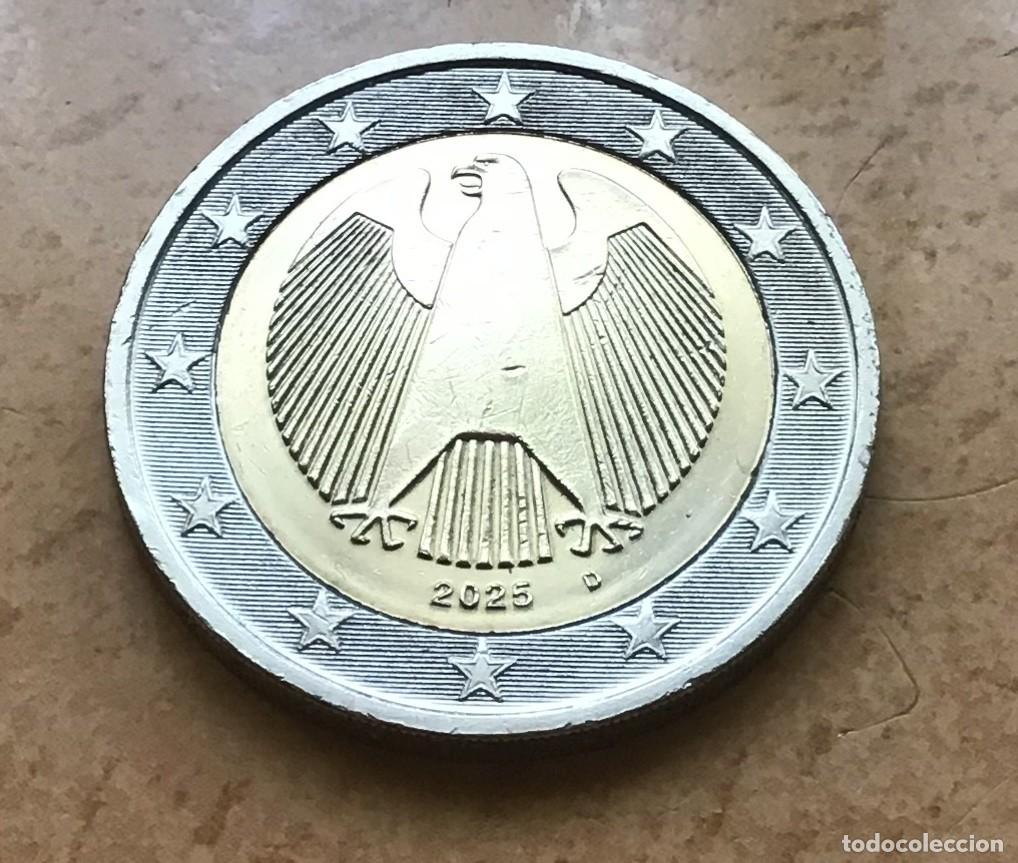 Euros: 2 euros de Alemania. A&ntilde;o 2025 ceca D