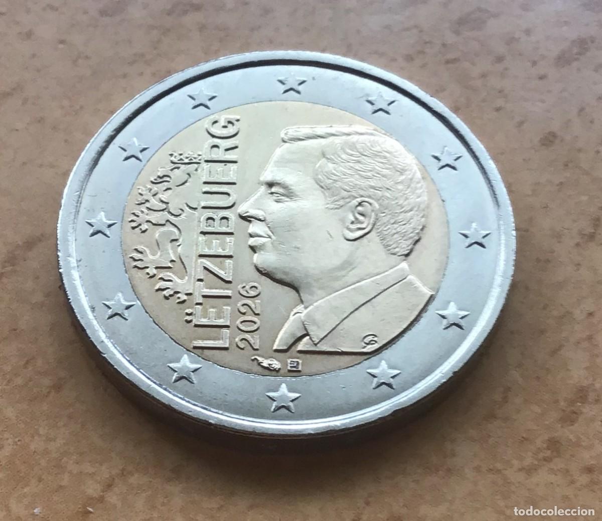 Euros: 2 euros de Luxemburgo. A&ntilde;o 2026. Circulada EBC +