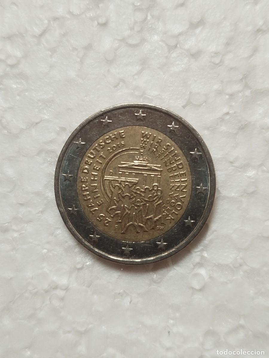 Euros: Moneda 2 Euros Alemania 2015 - 25 Jahre Deutsche Einheit - MBC - Circulaci&oacute;n