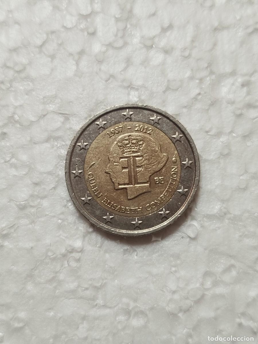 Euros: Moneda 2 Euros B&eacute;lgica 2012 - Queen Elisabeth Competition 1937-2012 - MBC - Circulaci&oacute;n