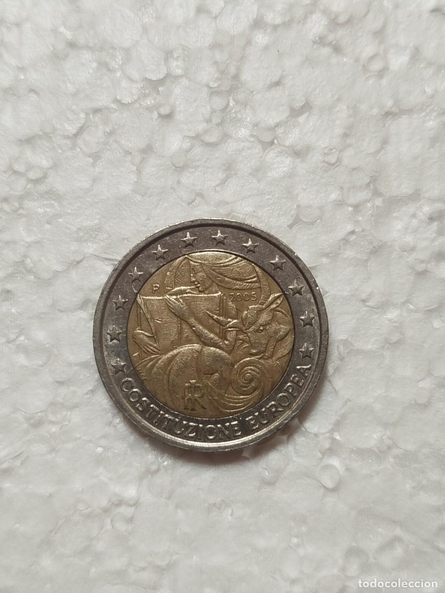 Euros: Moneda 2 Euros Italia 2005 - Costituzione Europea - MBC - Circulaci&oacute;n