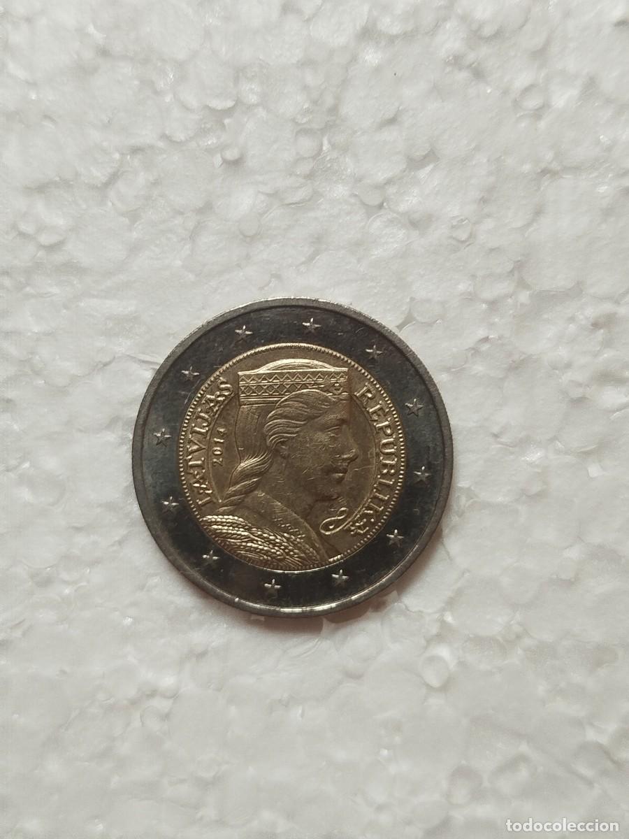 Euros: Moneda 2 Euros Letonia 2014 - Milda - EBC - Circulaci&oacute;n