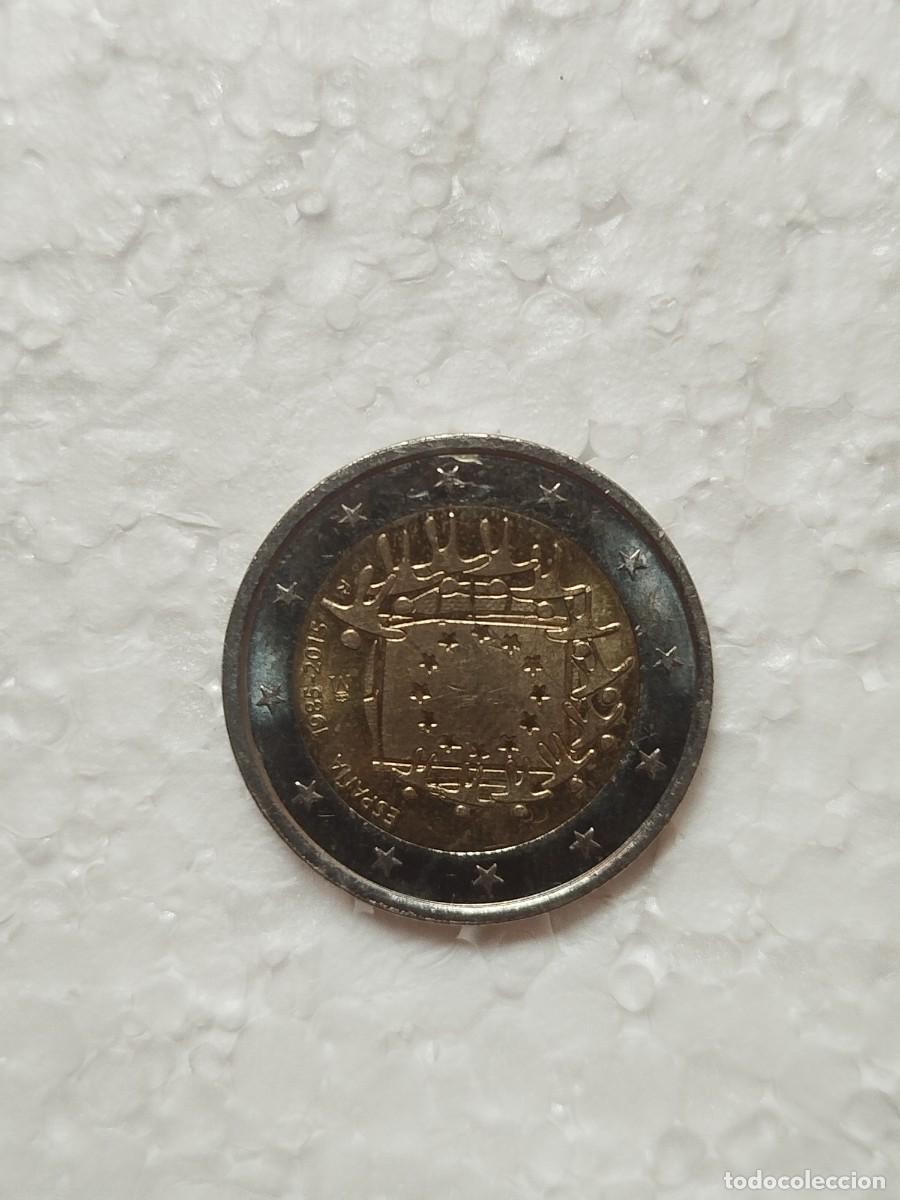 Euros: Moneda 2 Euros Espa&ntilde;a 2015 - 30 A&ntilde;os Bandera de la UE 1985-2015 - MBC - Circulaci&oacute;n