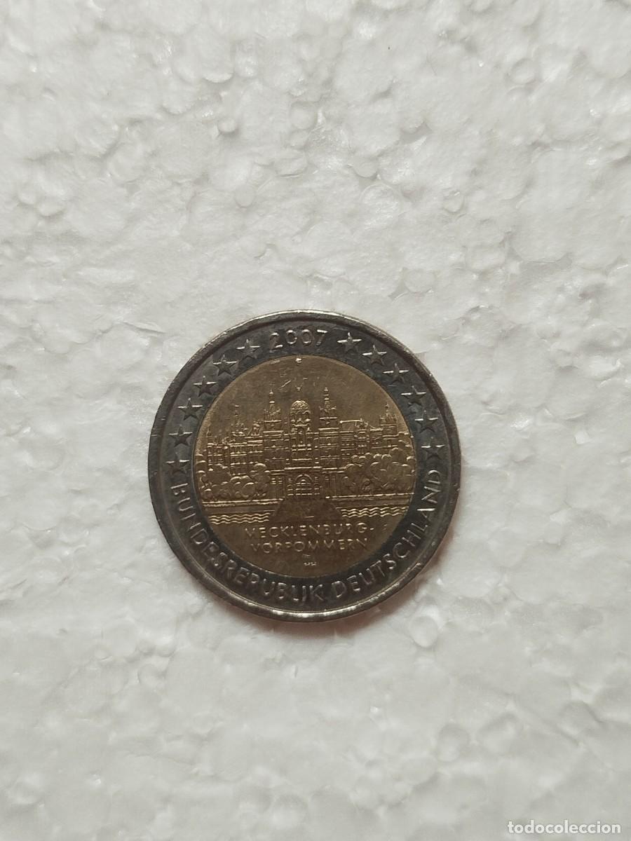 Euros: Moneda 2 Euros Alemania 2007 - Mecklenburg-Vorpommern (Castillo de Schwerin) - MBC - Circulaci&oacute;n