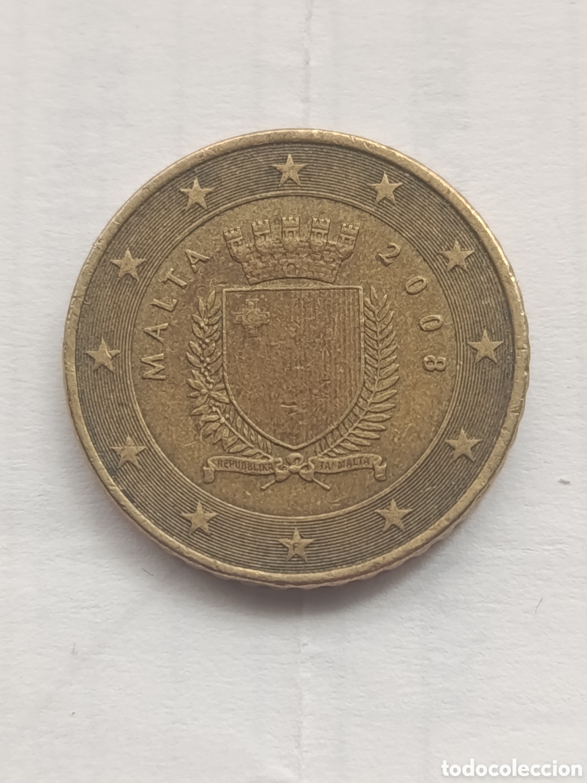 Euros: Moneda 50 cts Malta 2008