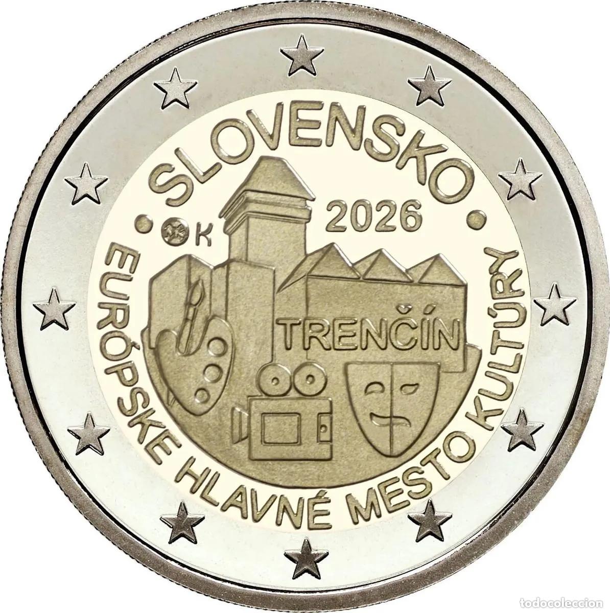 Euros: ESLOVAQUIA 2026. MONEDA DE 2 EUROS CONMEMORATIVA DE TRENCIN. SIN CIRCULAR