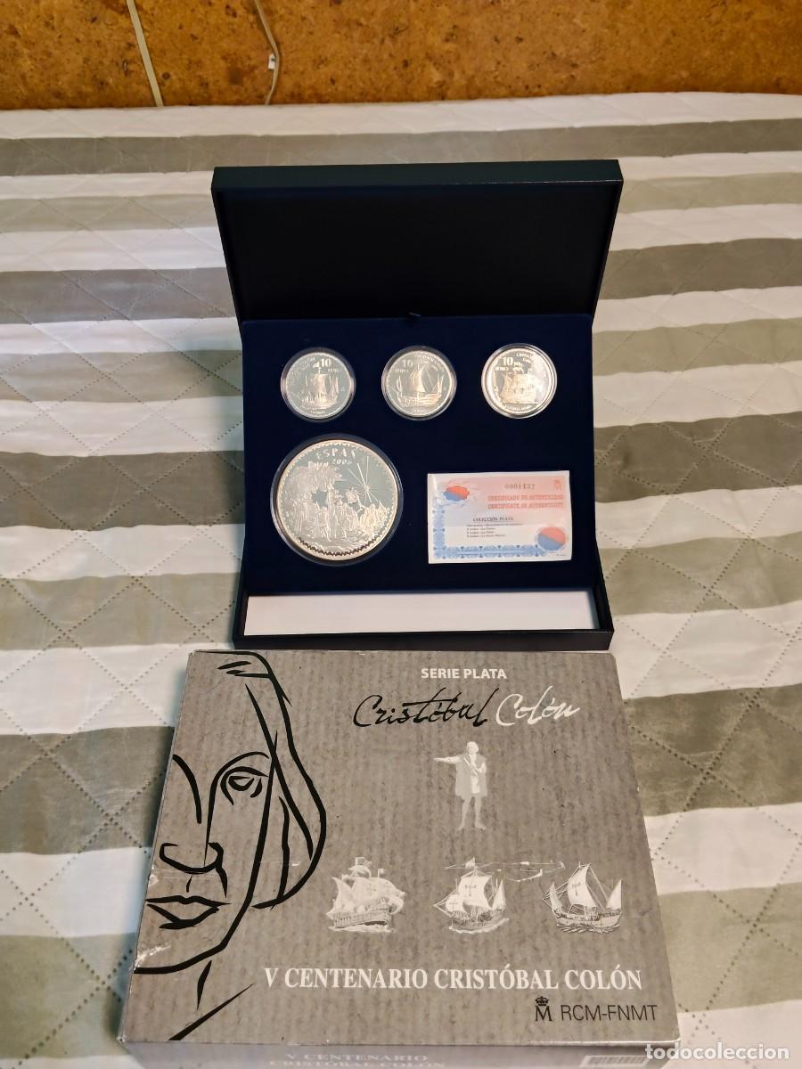 Euros: espa&ntilde;a.serie completa Proff - FNMT - V Centenario Crist&oacute;bal Col&oacute;n- Espa&ntilde;a a&ntilde;o 2006 plata.muy rara.