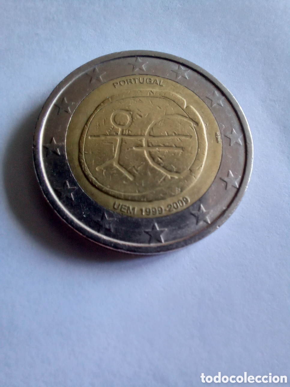 Euros: MONEDA 2 EUROS CONMEMORATIVOS PORTUGAL - A&Ntilde;O 2009 (10&deg; ANV. DEL INICIO DE LA UEM)