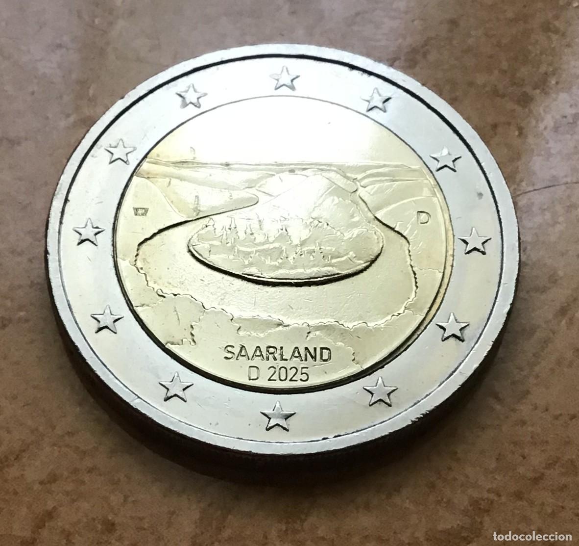 Euros: 2 euros conmemorativos de Alemania. Meandro del Sarre. A&ntilde;o 2025 ceca D