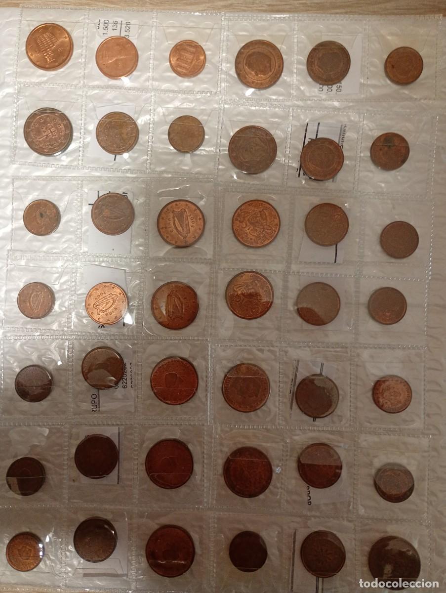 Euro: 14 trios monedas varios paises 5-2-1 ctm. a&ntilde;os diferentes