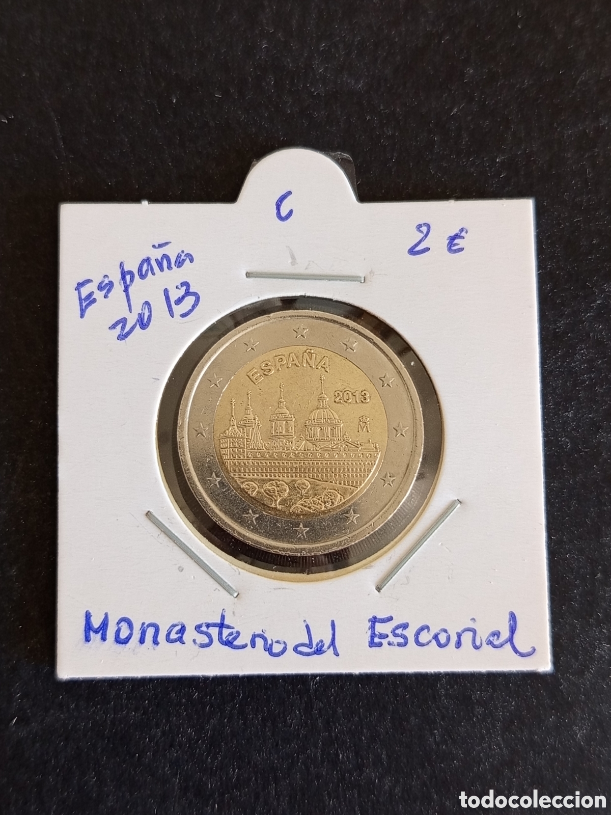 Euros: Espa&ntilde;a, 2013. 2&euro; conmemorativo circulado Monasterio del Escorial. Ver fotos. Pedido m&iacute;nimo 3 &euro;.