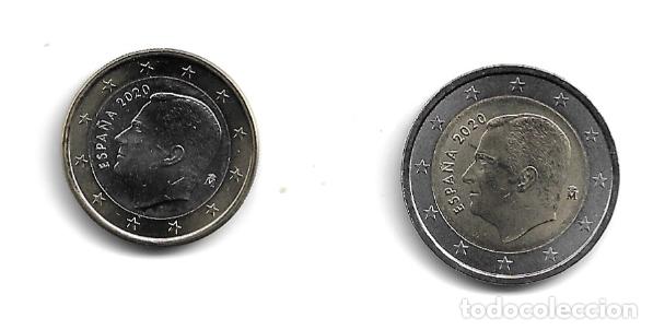 Euros: ESPA&Ntilde;A 2020. MONEDAS DE 1 Y 2 EUROS. NUEVAS. SIN CIRCULAR