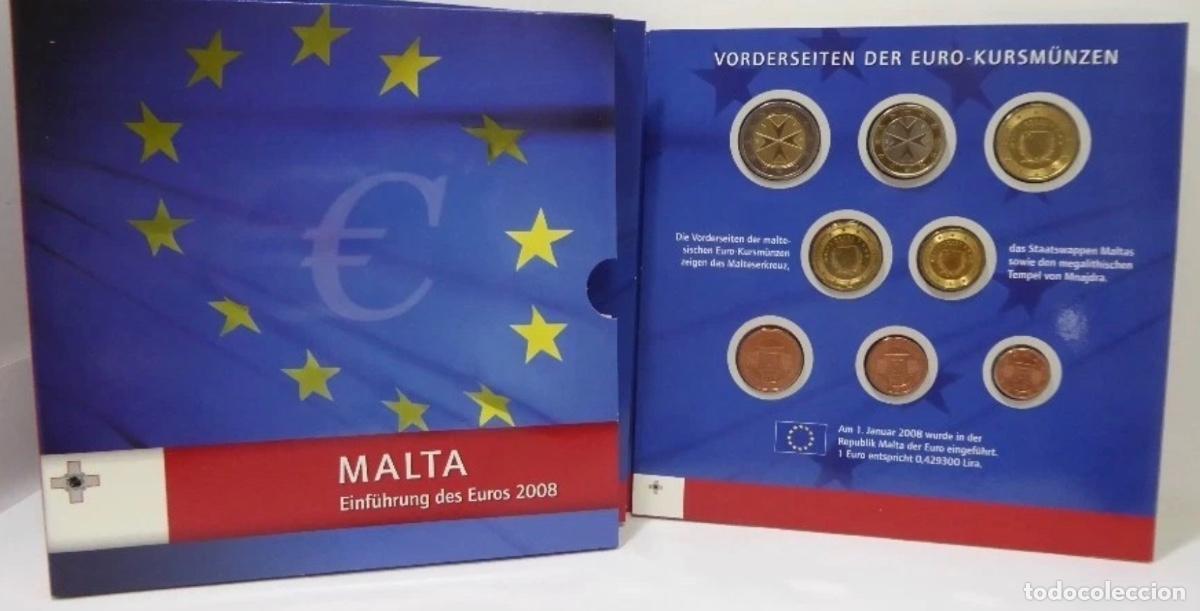 Euro: MALTA 2008 &mdash; LA PRIMERA SERIE EURO DE SU HISTORIA &mdash; SET COMPLETO 8 MONEDAS