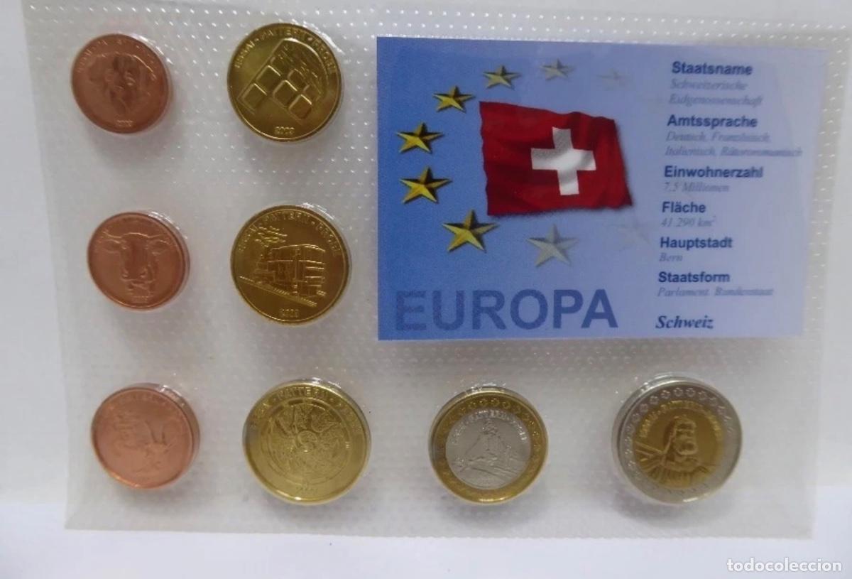 Euros: SUIZA 2003 &ndash; SET COMPLETO 8 MONEDAS ESSAI / PATTERN / PROBE - Foto 1