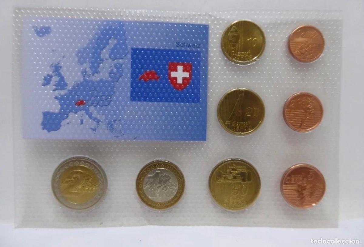 Euros: SUIZA 2003 &ndash; SET COMPLETO 8 MONEDAS ESSAI / PATTERN / PROBE - Foto 2