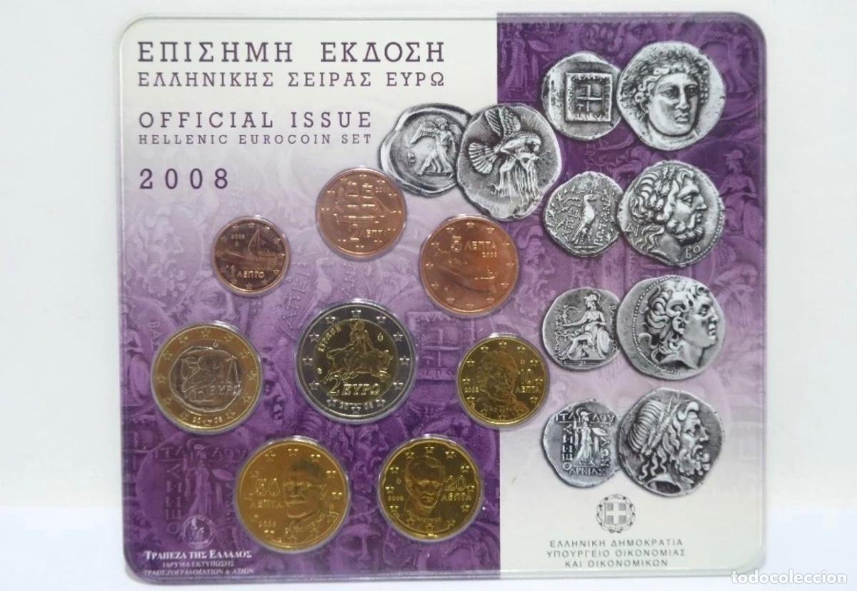 Euros: GRECIA 2008 &mdash; SET OFICIAL BU &middot; SOLO 15.000 EJEMPLARES