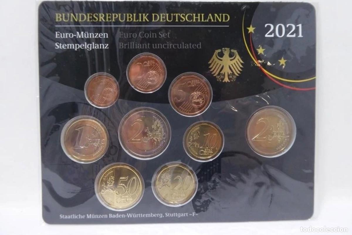 Euro: ALEMANIA 2021 &ldquo;F&rdquo; STUTTGART &mdash; SET OFICIAL BU + 2 &euro; MAGDEBURGO