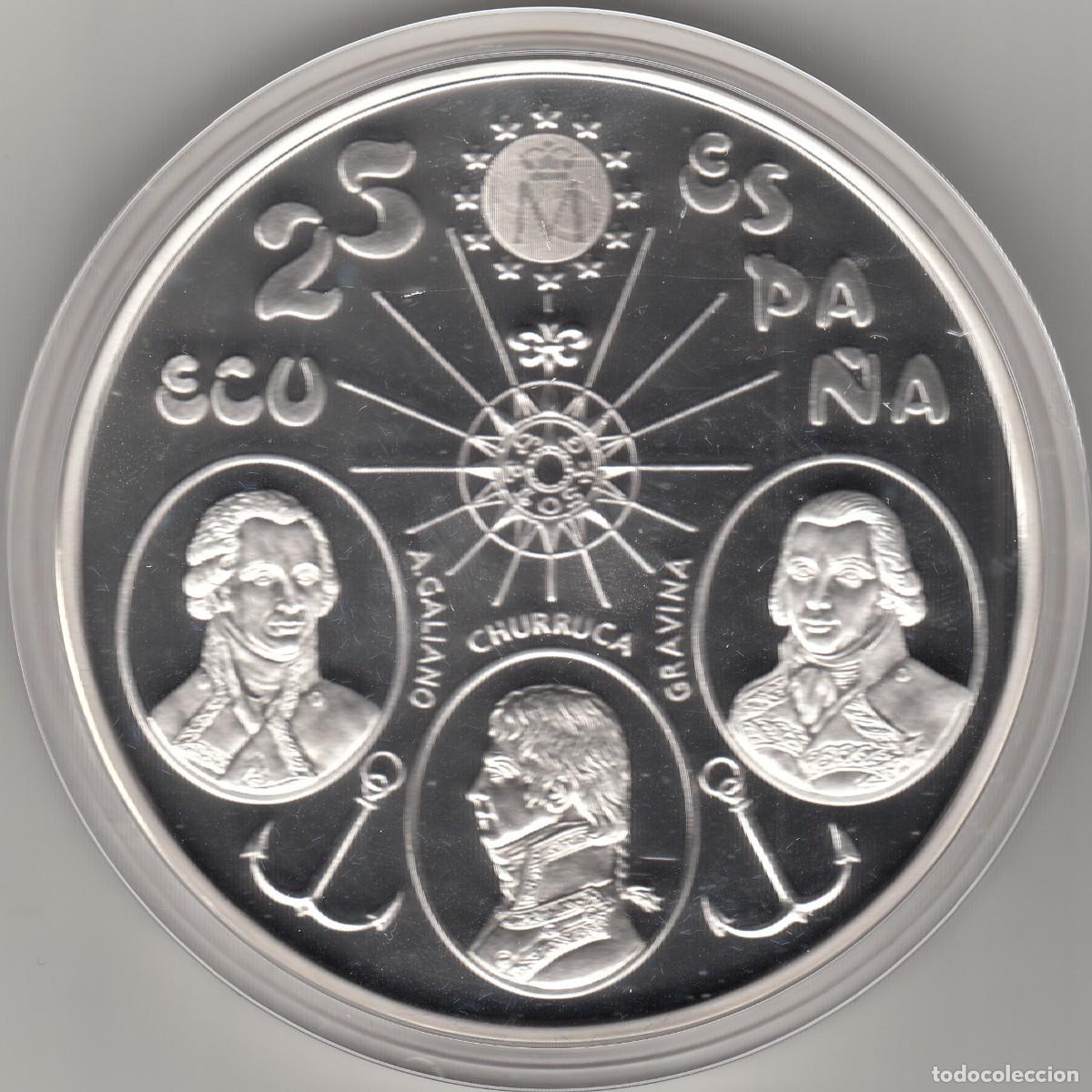 Euros: ECUS ESPA&Ntilde;A 1995 - SERIE MARINA ESPA&Ntilde;OLA / 209 GRAMOS PLATA 925