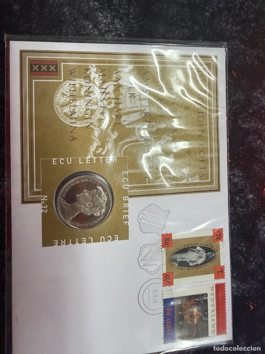 Euro: ECU Letter N&ordm;31 M.C. Escher DraaiKolken 1998 Moneda Sellos Holanda Colecci&oacute;n