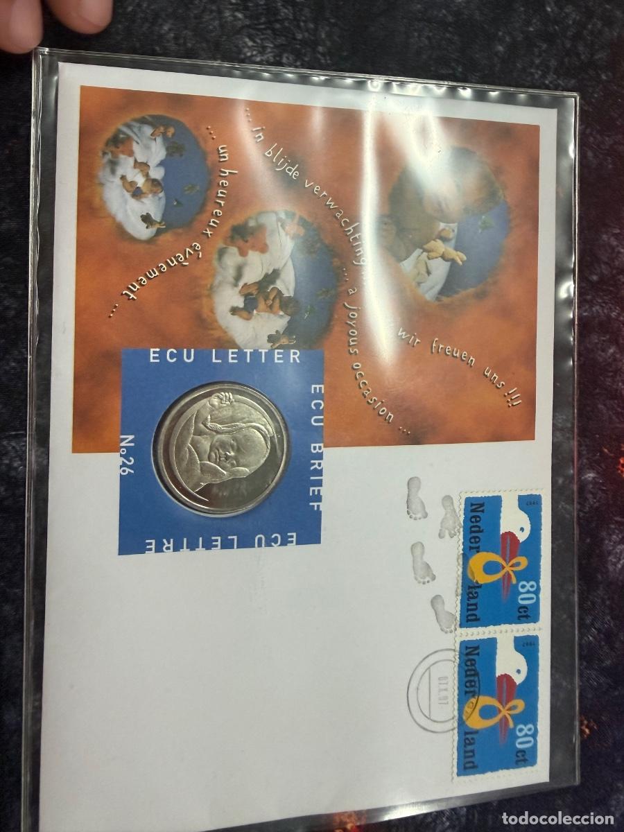 Euro: ECU Letter N&ordm;26 Treaty of M&uuml;nster 1648-1998 ECU Moneda Sellos Holanda Europa