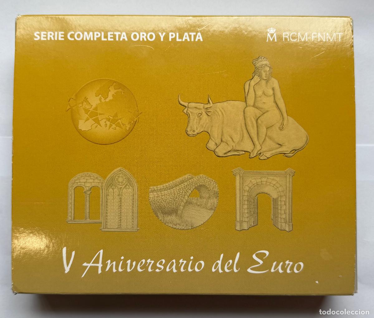 Euros: ESPA&Ntilde;A 50 euros +3 x 10 EUROS 2007 Colecci&oacute;n Proof - V Aniversario del Euro