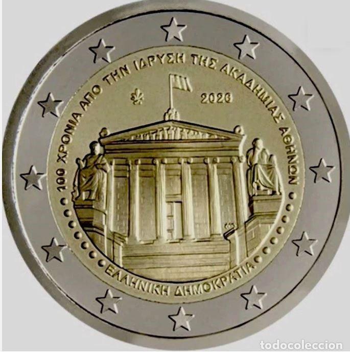 Euro: MONEDA 2 EUROS GRECIA 2026 - 100 ANIVERSARIO FUNDACION ACADEMIA - SIN CIRCULAR